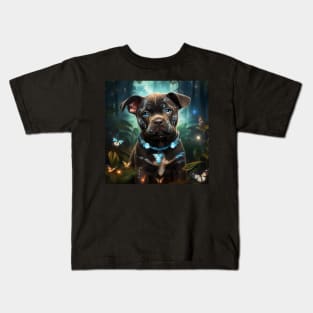 Vivid Pit Bull Kids T-Shirt